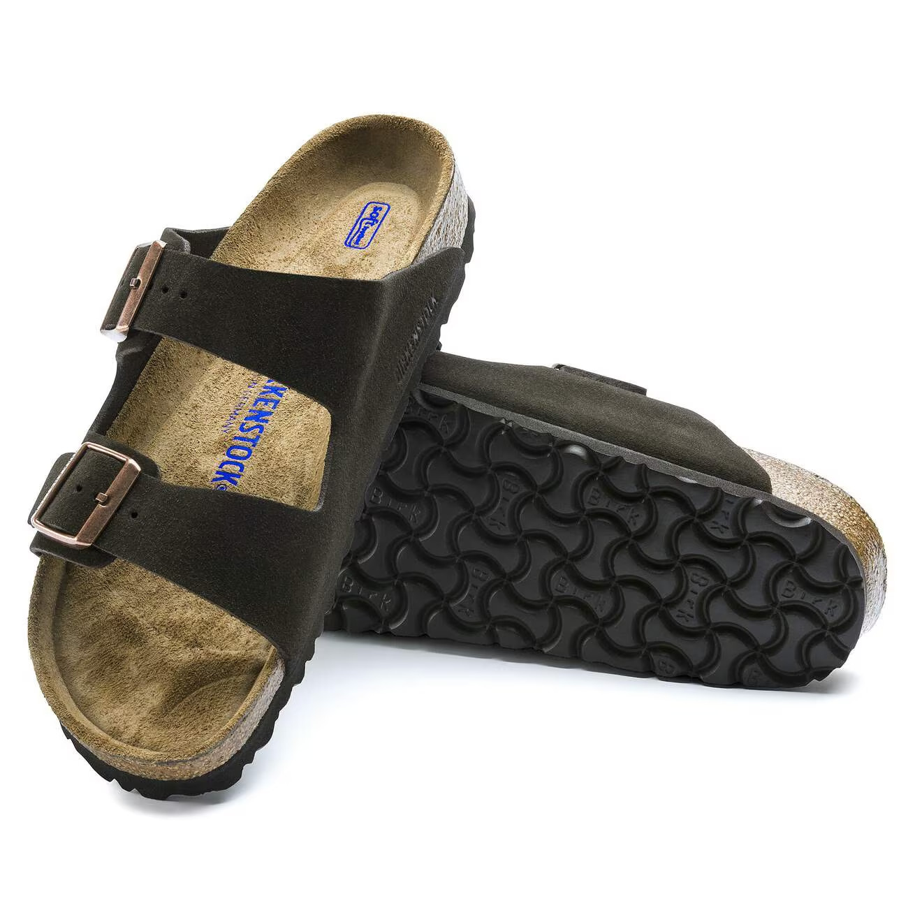 New Birkenstock Arizona Soft Footbed Suede Leather Unisex Sandals Shoes EU 37-45