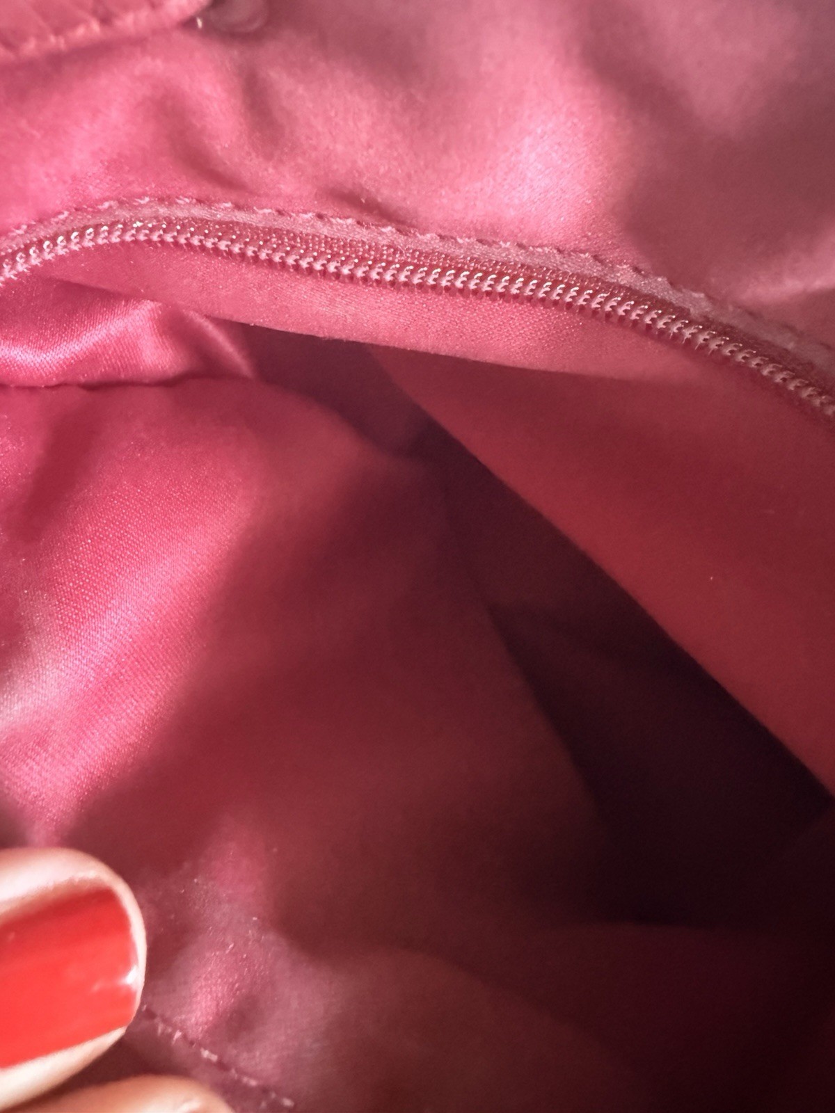 Coach F24385 Leather Backpack Red Pebbled Leather Turnlock Drawstring Bag