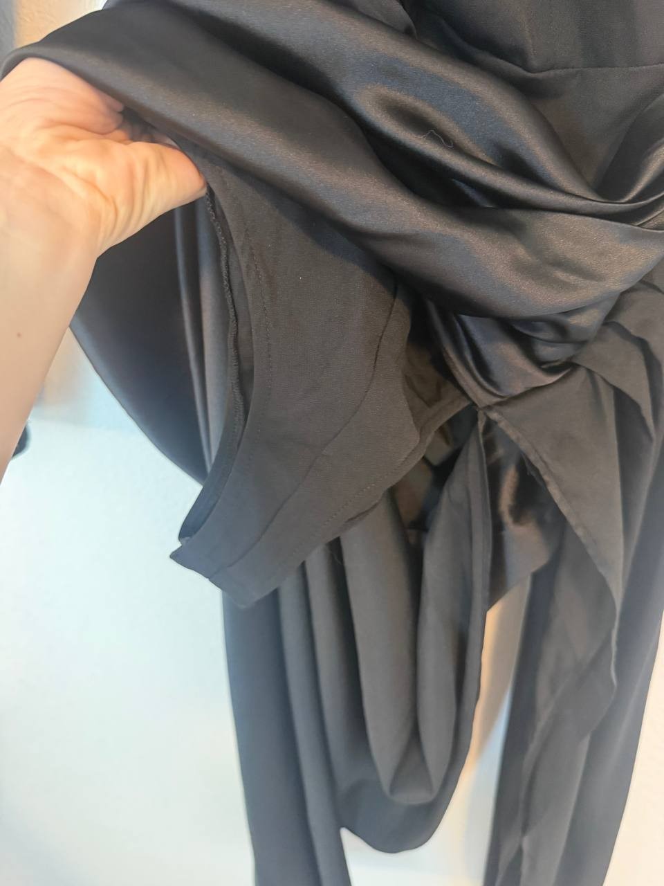 NWT Donnée Par Dieu YRIS Black Draped Blazer Maxi Dress Small