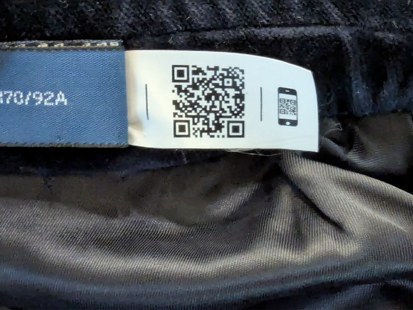 POLO Ralph Lauren Tailored Plaid Wool Suit Jacket, Velvet Collar, 38 R NEW Italy