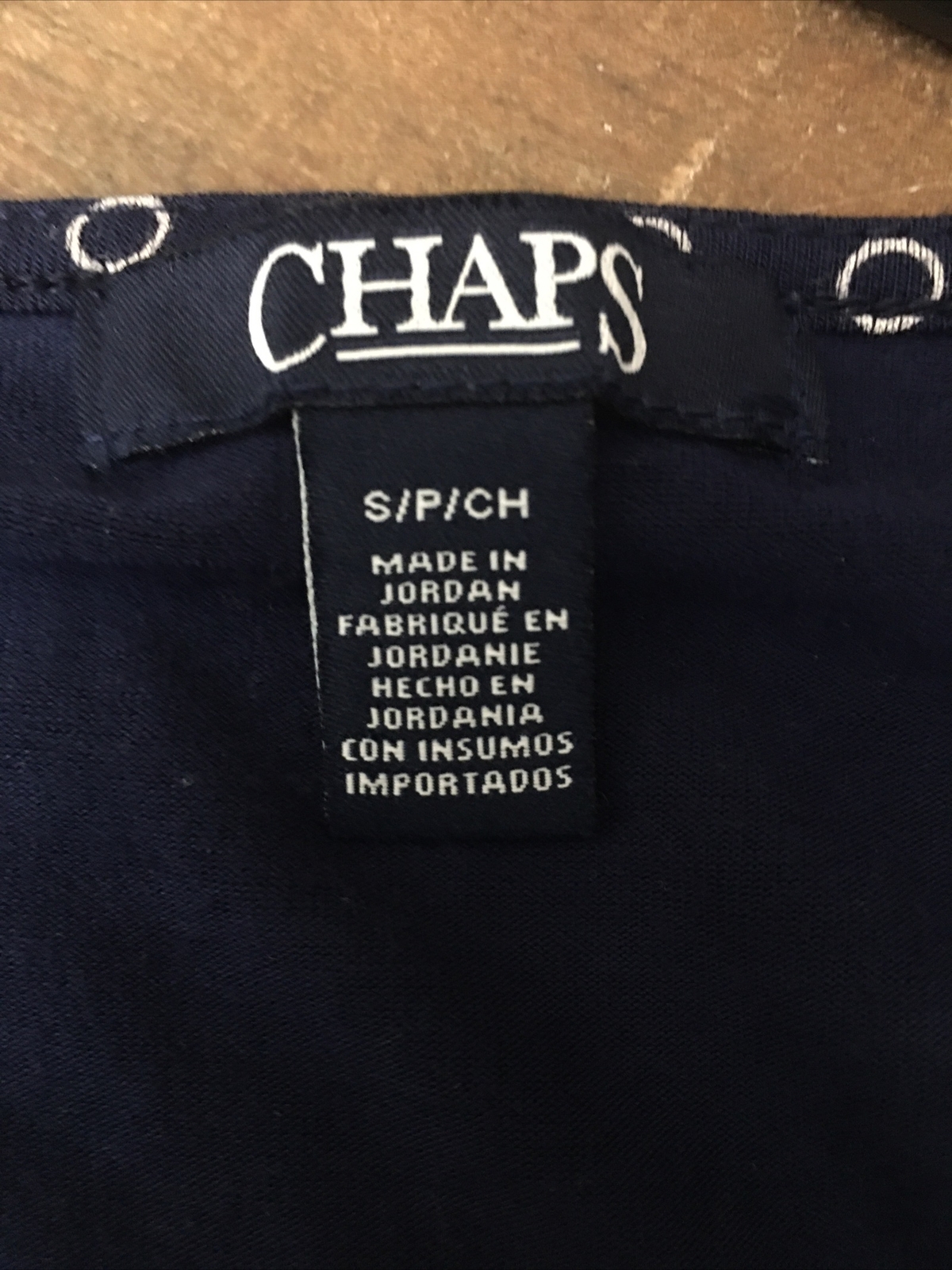 Chaps Top Women Small Sleeveless Blue Stretch Ruched Nautical Boss Preppy Career