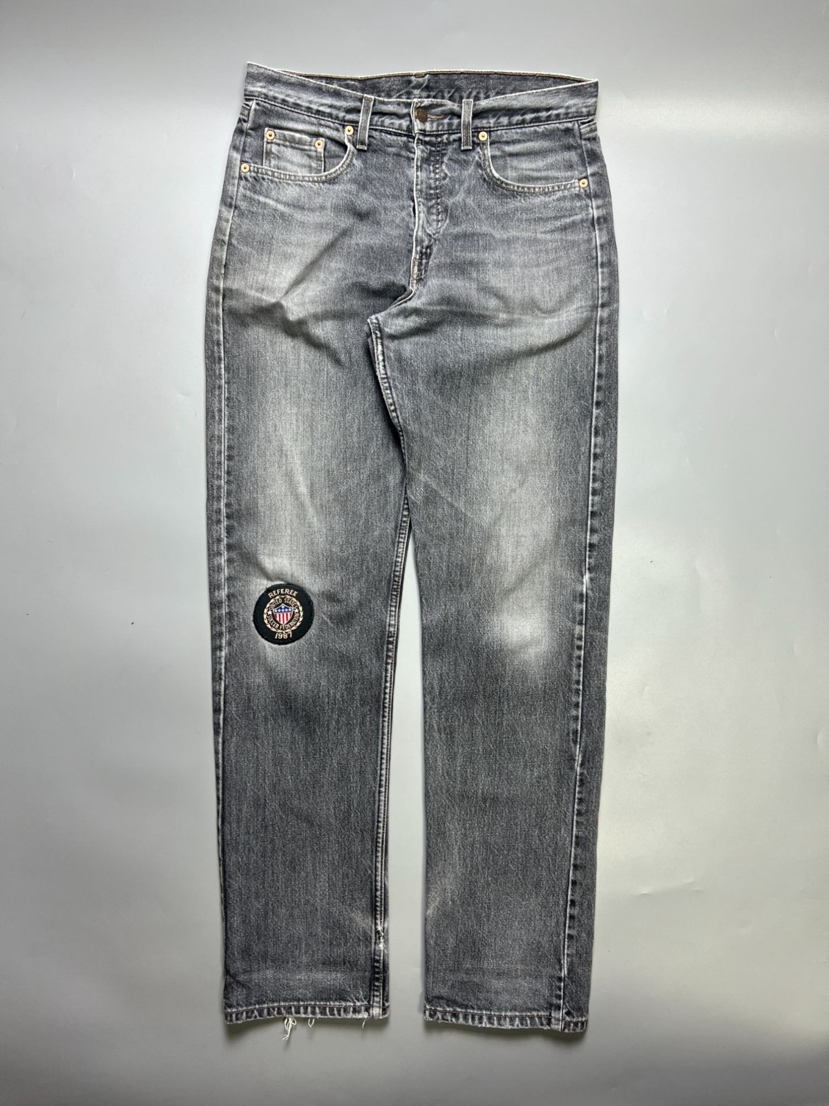 Men’s Levi’s 615 Vintage Orange Tab Gray Denim Jeans Pants Size 33/34 (Y1058)