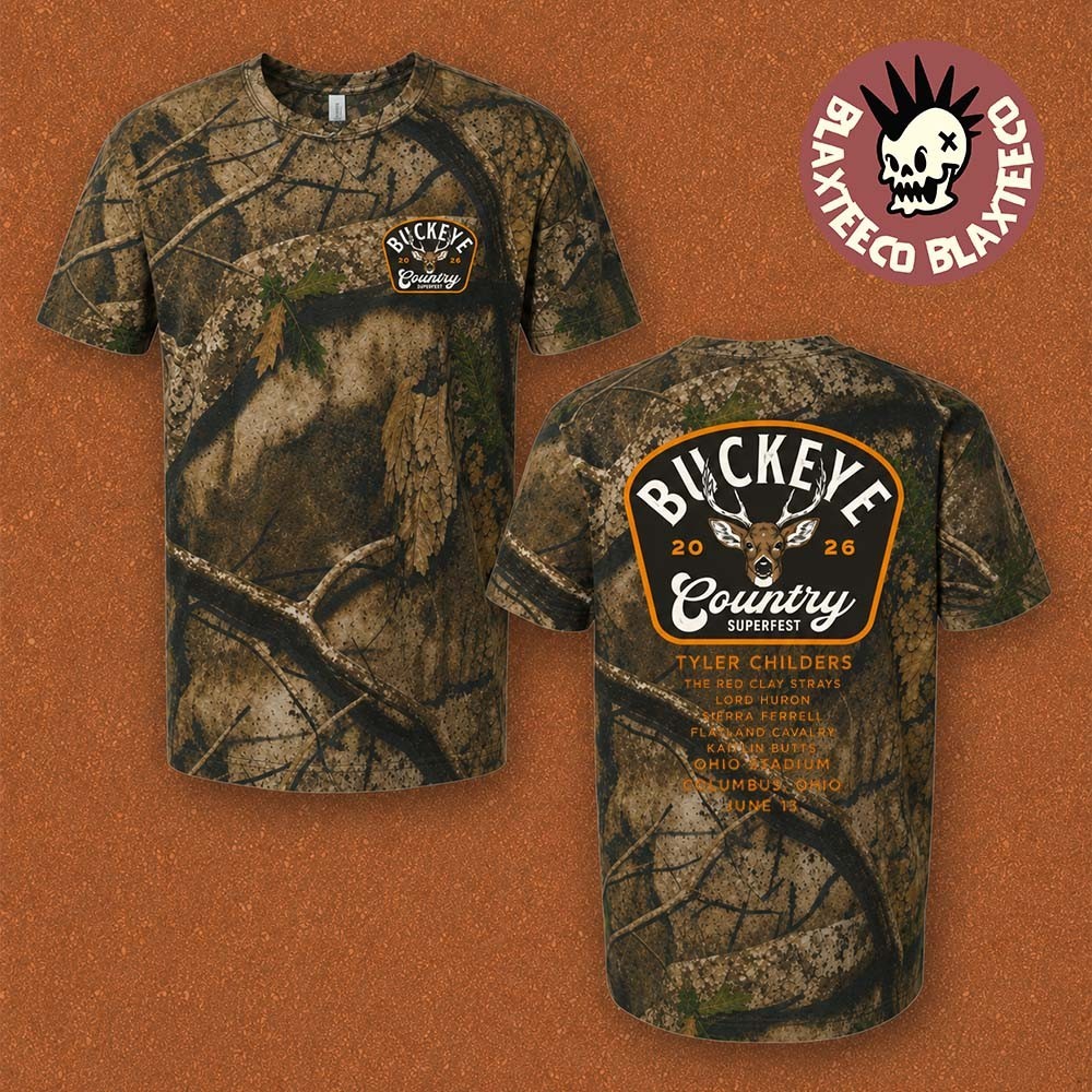 Buckeye Country Superfest 2026 On June 13 2026 Camo 3D T-Shirt