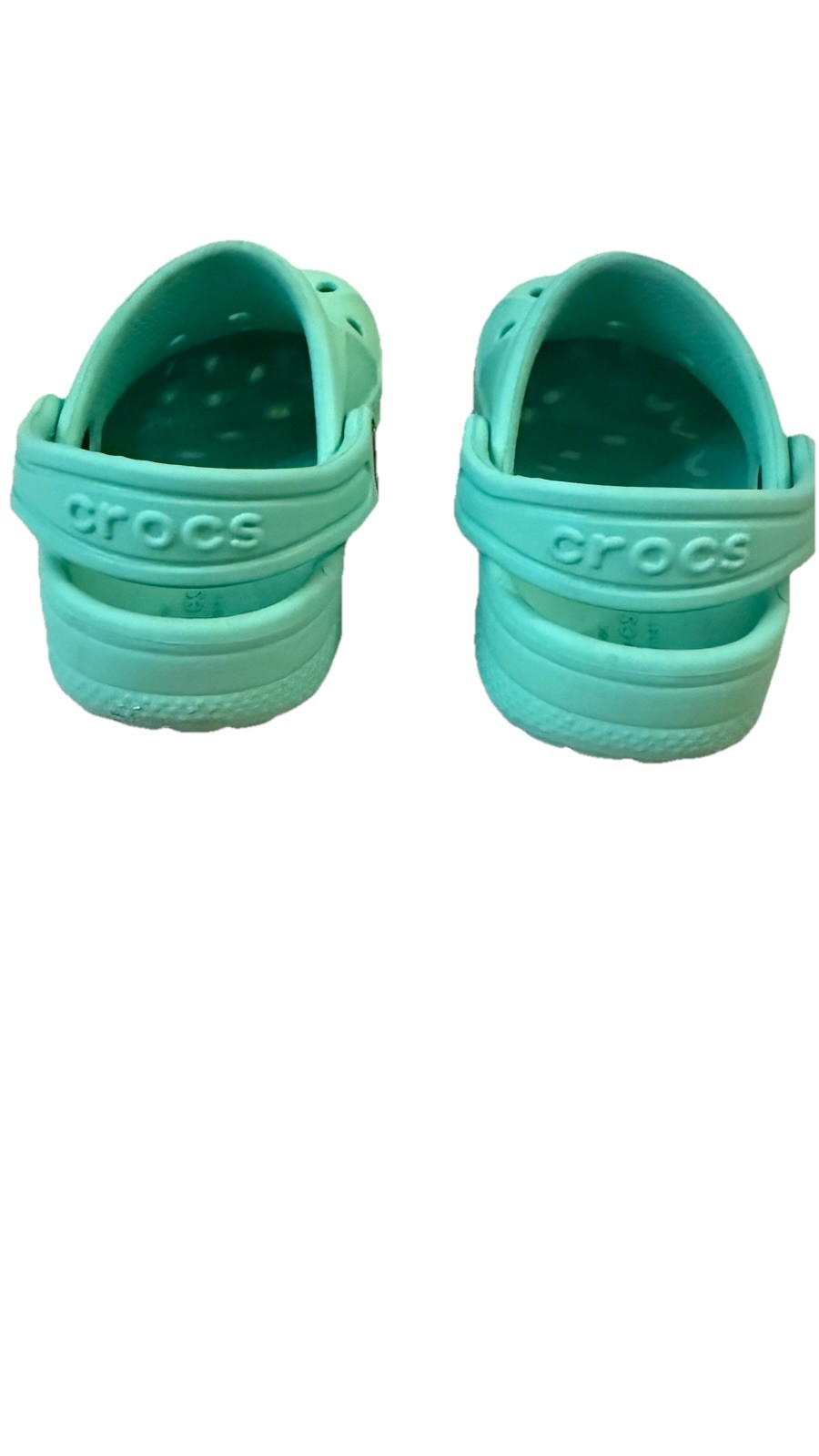 Crocs Baya Toddler Clog Mint Green Sz C7 Good Condition/ Gently Used
