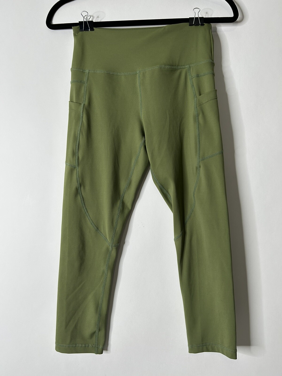 Zyia Active Women Size S Green Poly Spandex Blend Cropped Capri Leggings