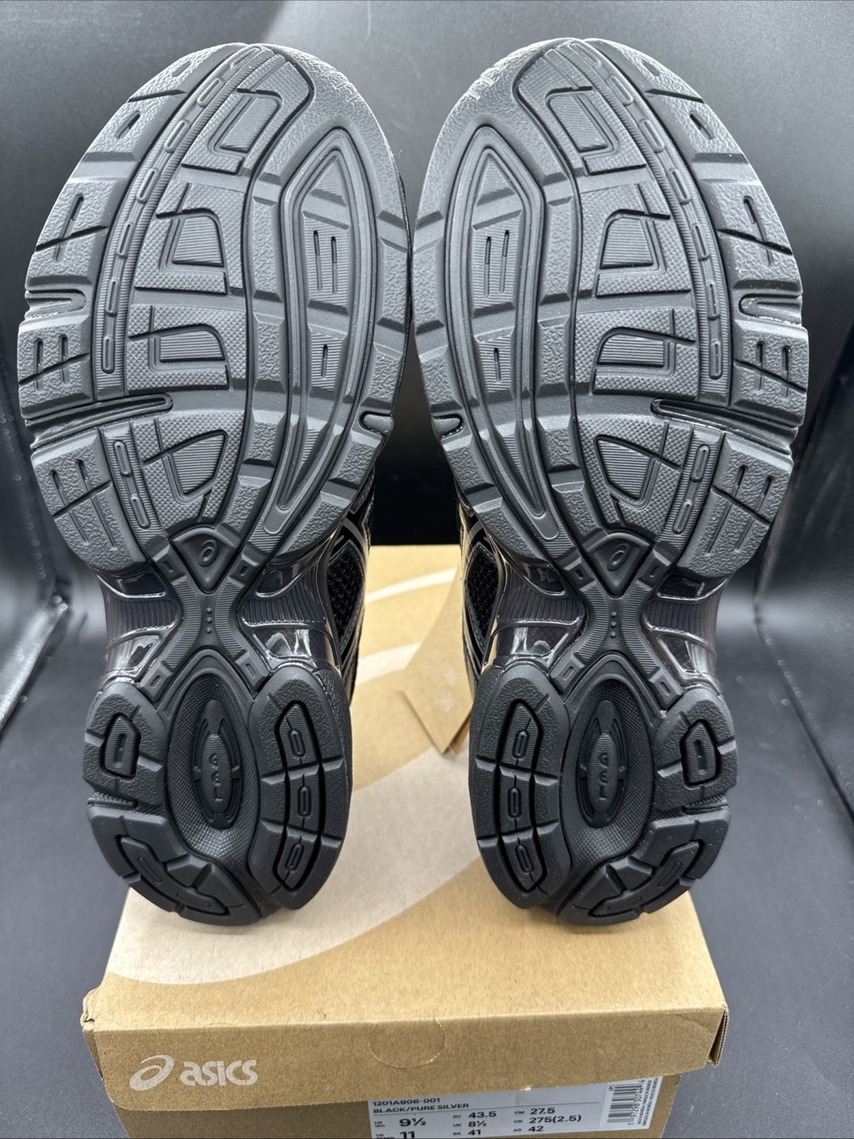 PICK SIZE – Asics Unisex Gel-1130 Black / Pure Silver Mesh Running Sneakers