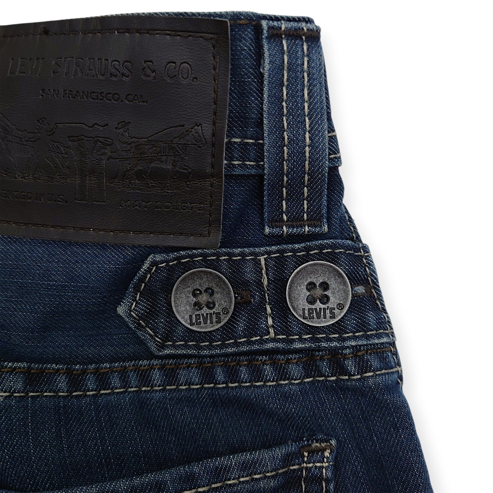 Y2K Levis 511 Jeans Men 31×34 Button Back Cinch Waist Affliction Style Cowboy
