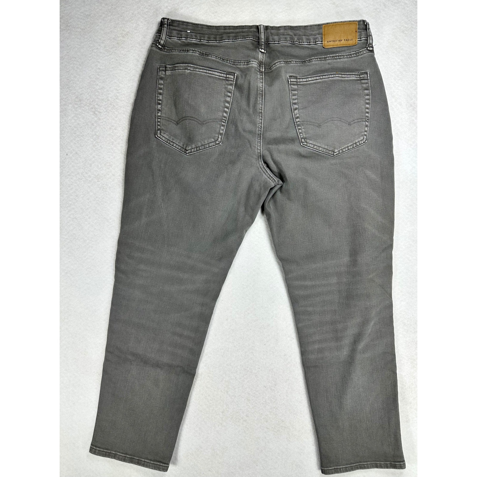 American Eagle Airflex+ Jeans Mens 34×30 Gray Real Good Stretch Denim Pants
