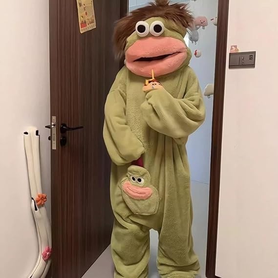 Free Ship Monster Silly Pajamas Funny Costumes Wearable Fancy Dress Fleece Cozy