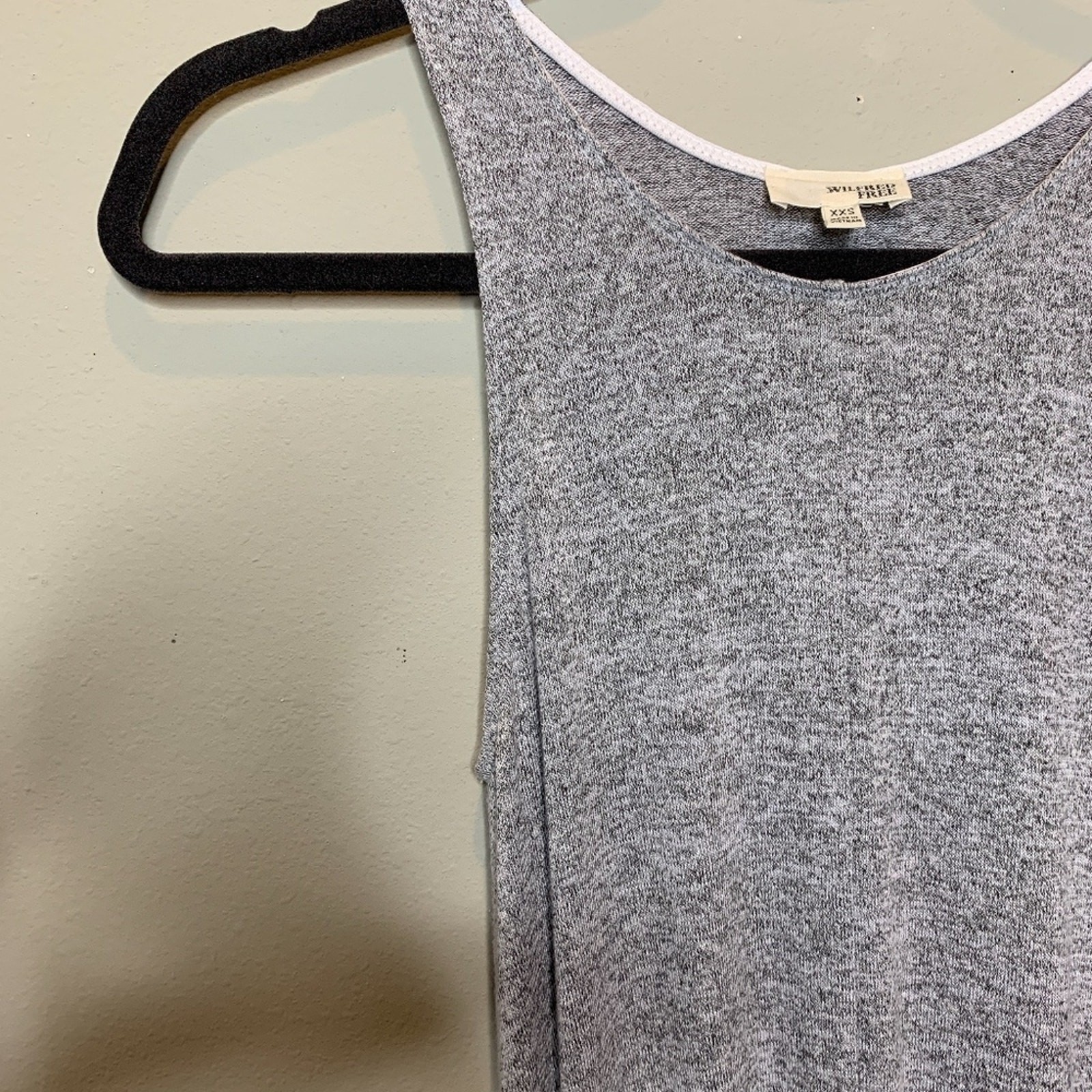 Wilfred Free Aritzia Heather Grey Sleeveless A-Line Mini Dress XXS RPS7-8545-35