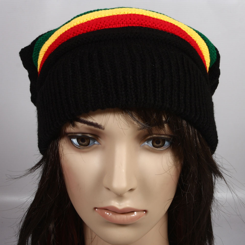 Rasta Tam Beanie black Reggae Marley Rasta Hat Beanie