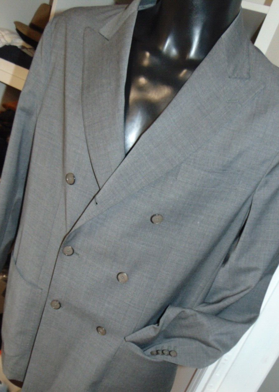 SANTANIELLO NEW DOUBLE BREASTED DRESS 50 FRESH WOOL SA-ES103 650.00 SLIM