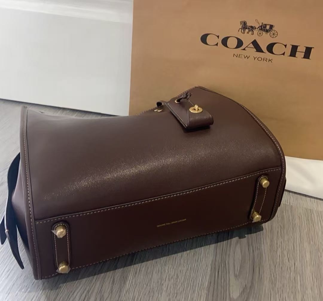 COACH CCX23 Rogue 31 Bag Soft Grain Leather Satchel Crossbody Shoulder 2WAY
