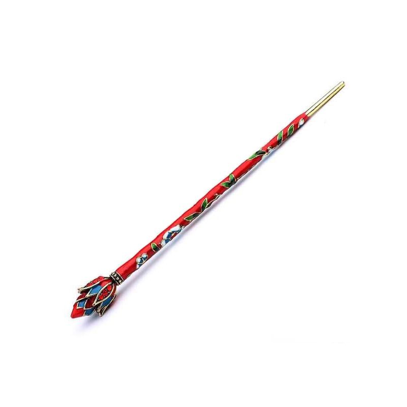 Handcrafted Painted Hairpin Chinese Style Bun Hair Stick Hanfu Accessories