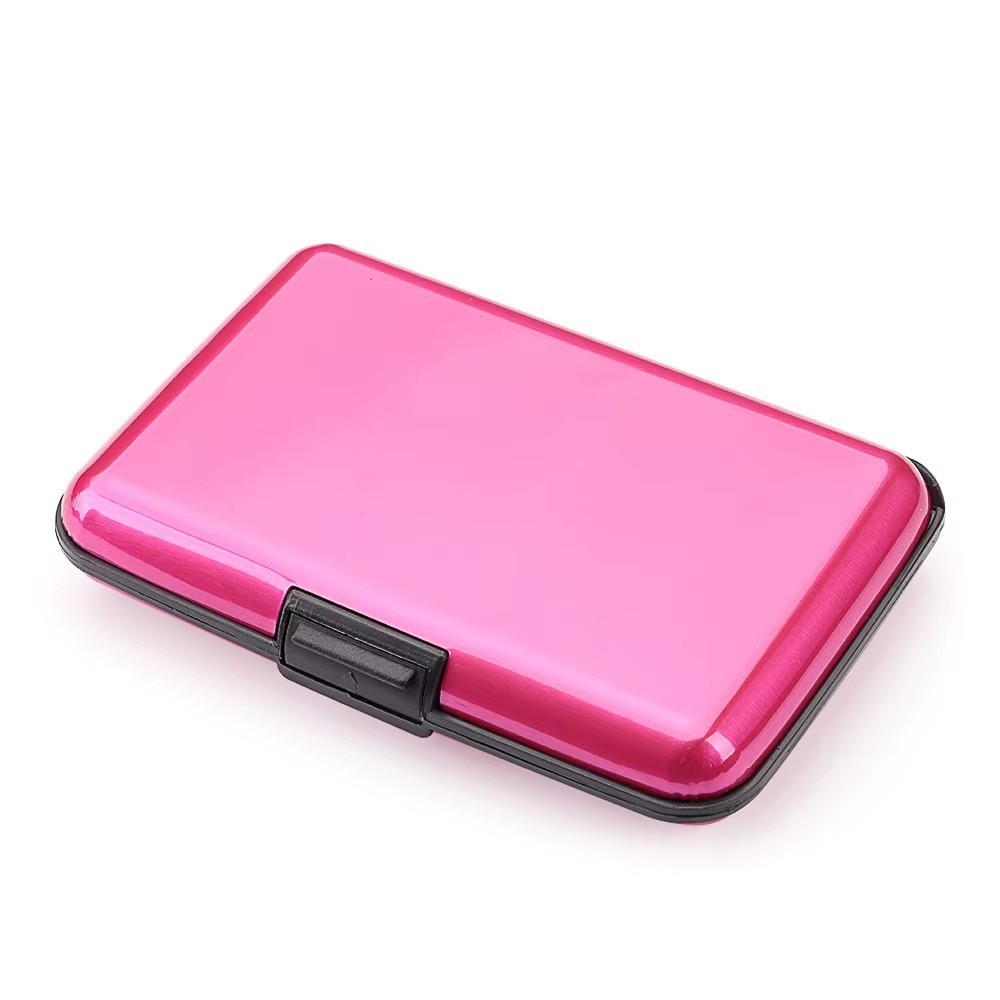 RFID Blocking Credit Card Aluminum ID case Hard Shell Wallet for Men or Women