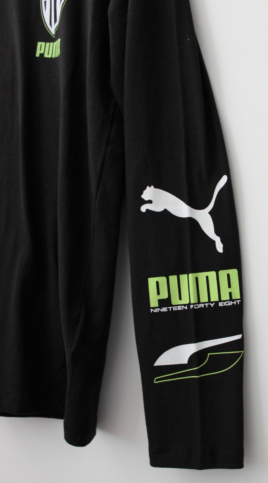 Puma Men’s Midfield Black Long Sleeve T-Shirt Size M NWT