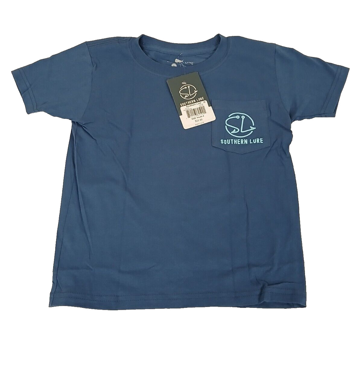 NEW Southern Lure YOUTH Short Sleeve Tee Bass Destruction V2 (SLATE) SIZE:6