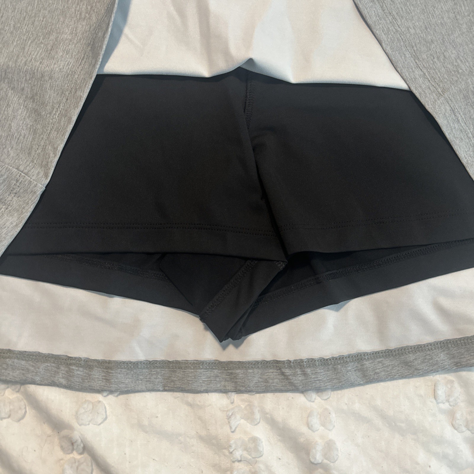 Prince XL ash gray micro fiber tennis skort