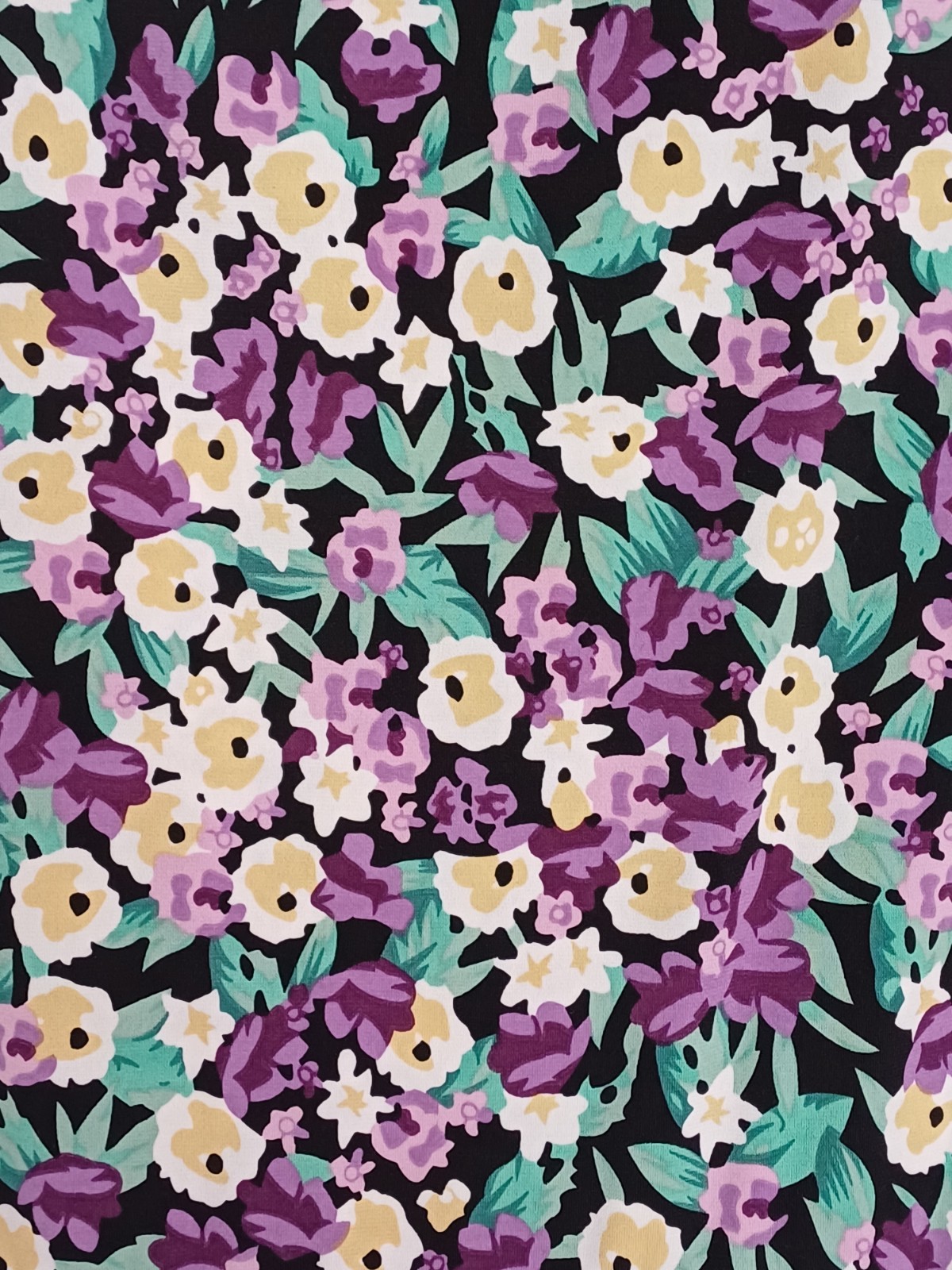 Jolie Moi Dress Womens UK 16 Purple Floral ‘Molly’ Jersey Maxi Stretch Summer