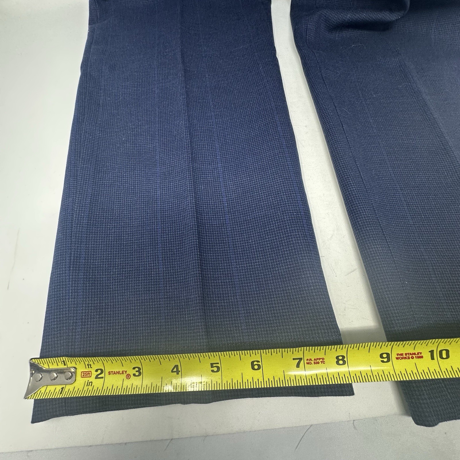 Brooks Brothers Advantage Chino Pants Men Size 36 X 34 Navy Plaid Clark