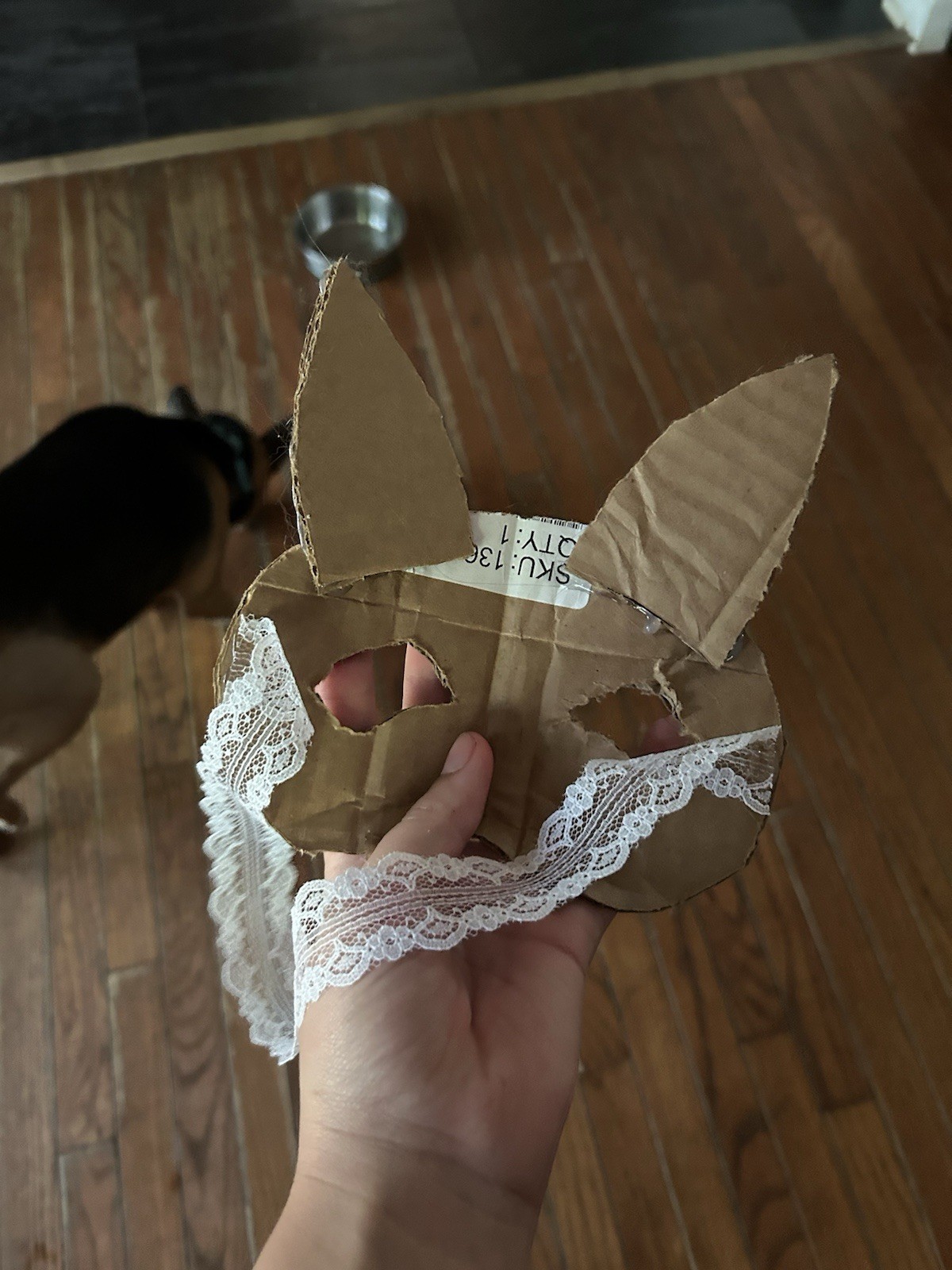 Homemade Mask Base Cat Or Bunny Made Of Cardboard DMM Me On Here!