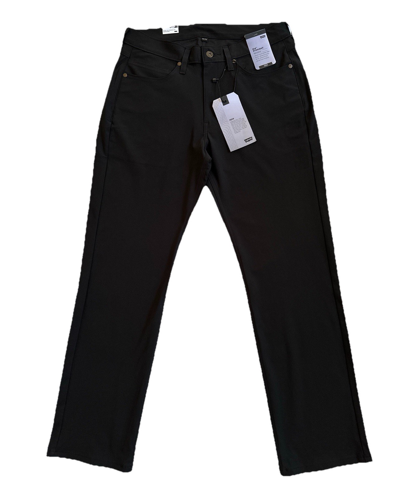Levi’s Men’s 514 Straight Tech Pants, Black
