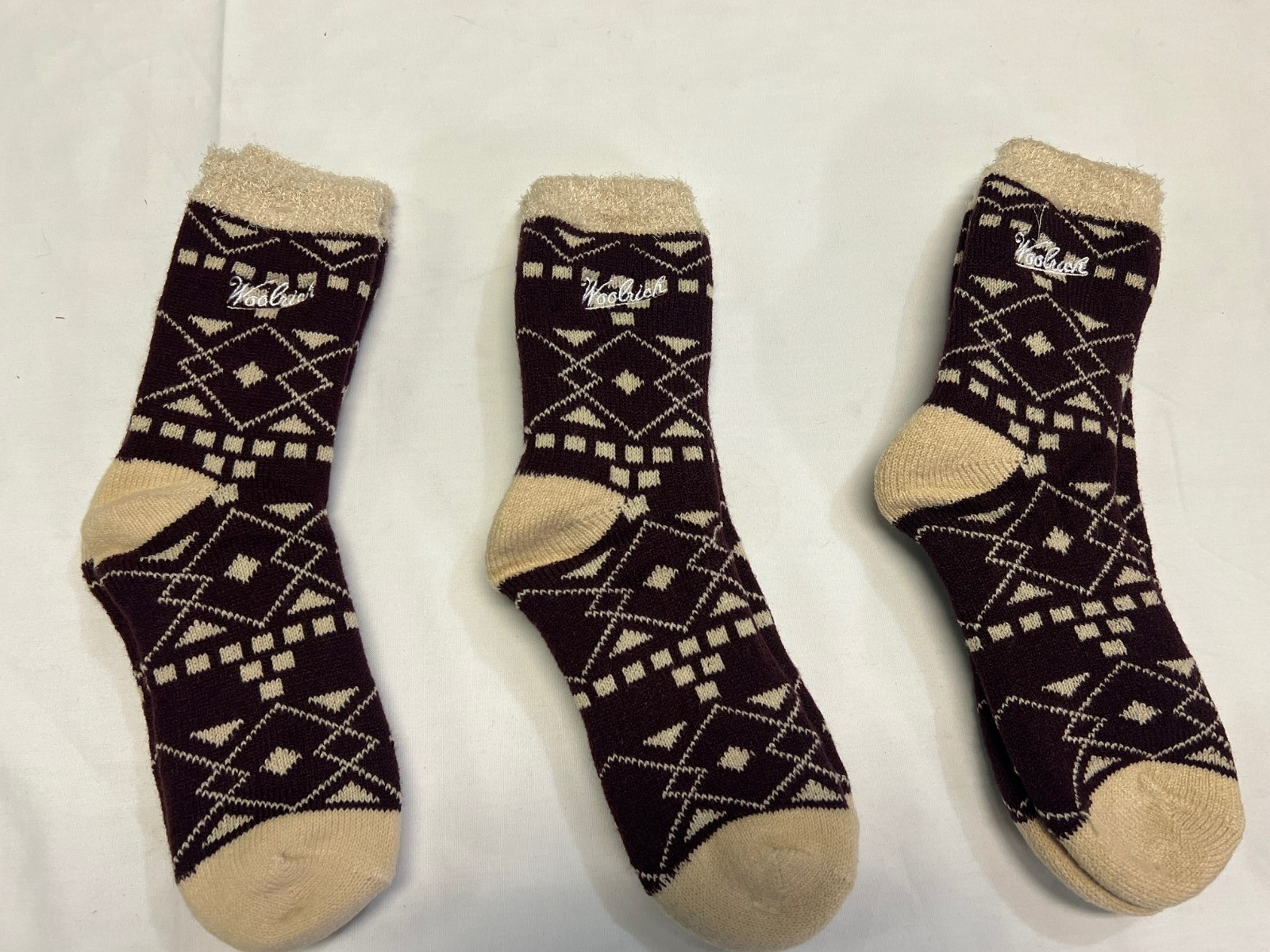 3 Pairs – Woolrich Women’s Socks – The Green Label collection – One Size