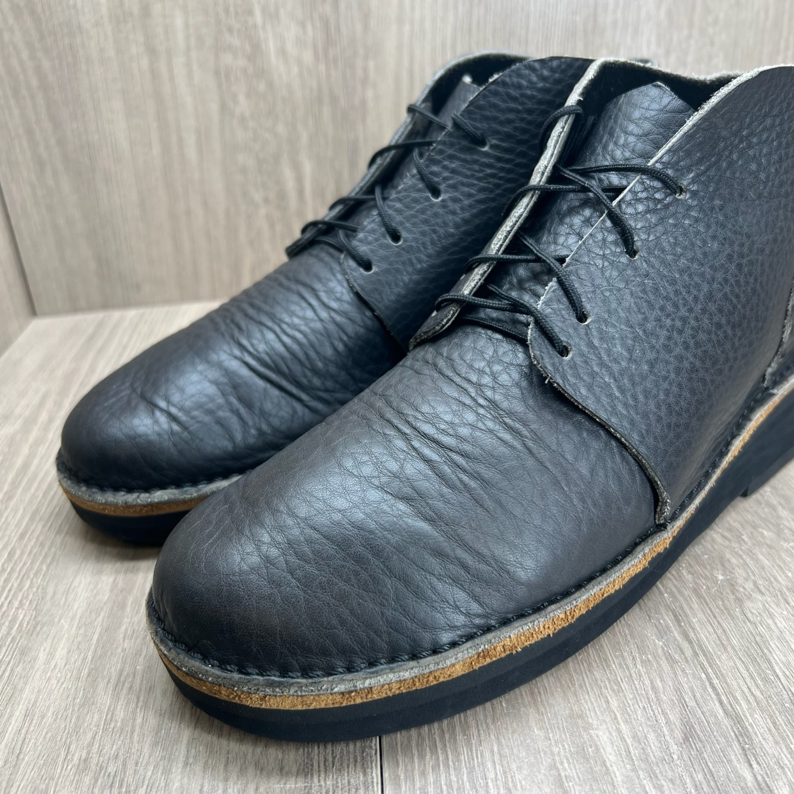Irish Setter Men’s Leather Lace Up Chukka Boots Size 9.5 Removable Insole Black