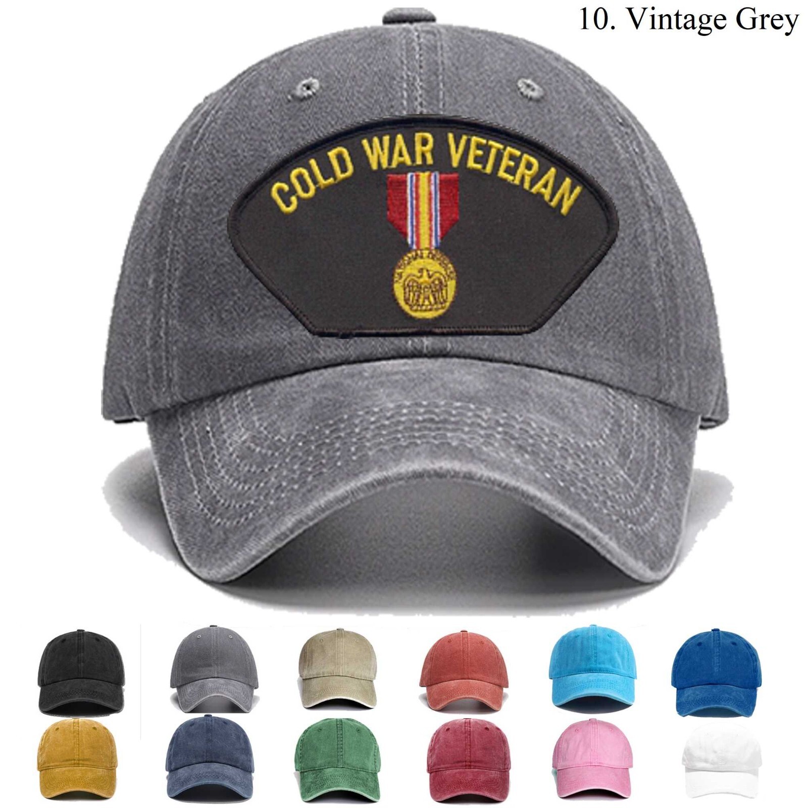 Embroidered Hat Cold War Veteran, Veteran Cap,Trucker Hat, Baseball Cap, Gift