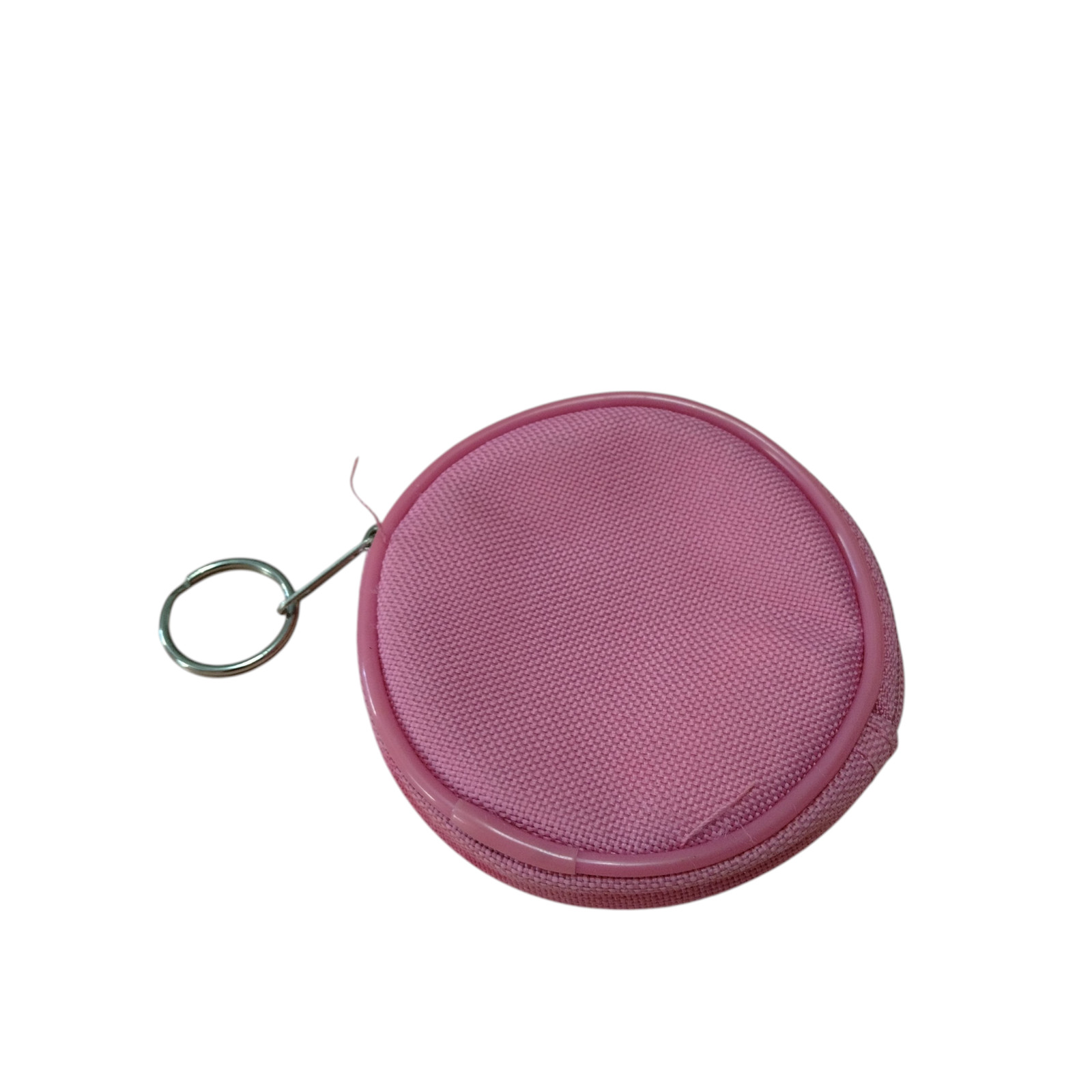 Warner Bros Tweety Bird Round Change Coin Purse Pink Zip Around Cartoon Novelty