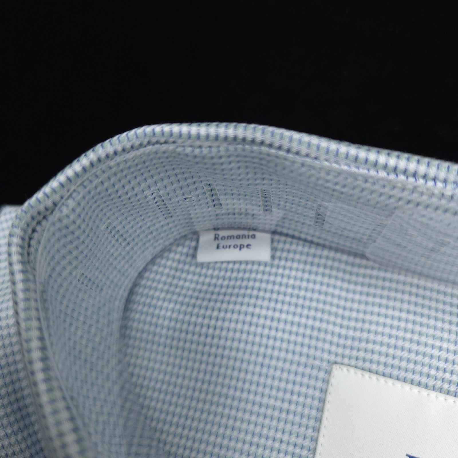 Eton Dress Button Shirt -16.5 37- Slate Blue White Contemporary ROYAL TWILL slim