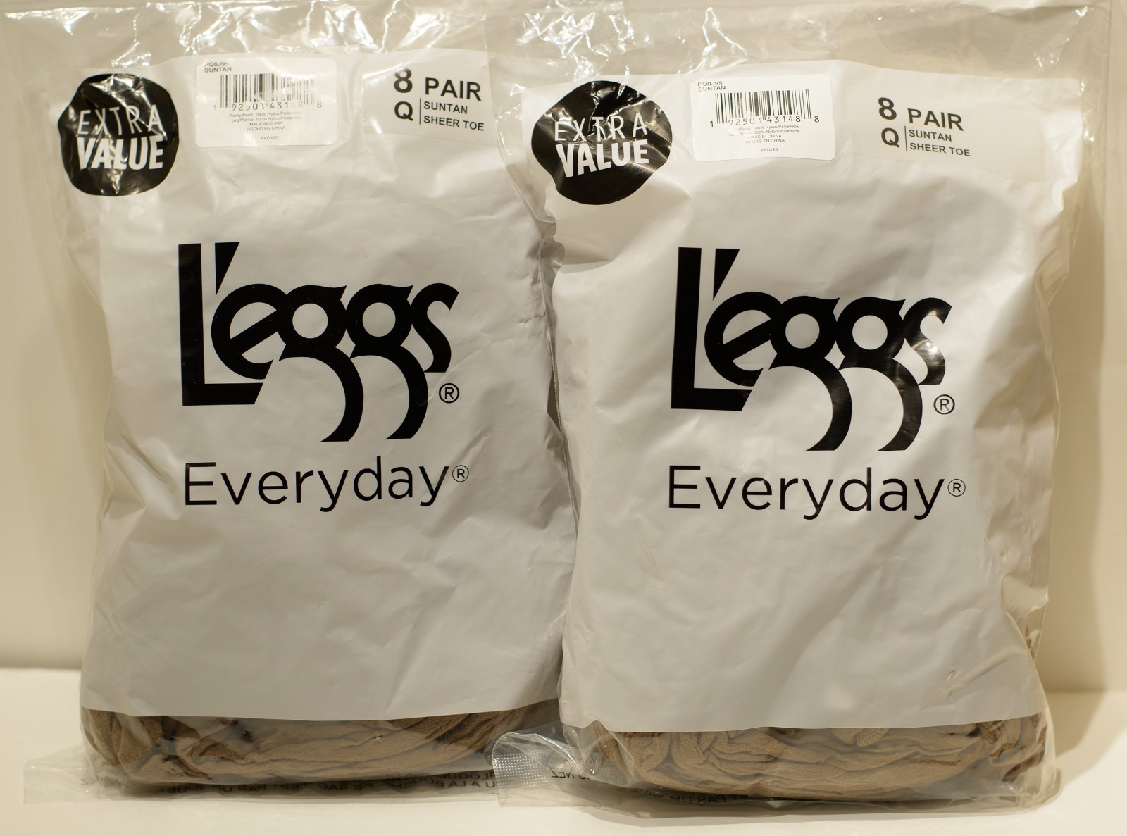 16 Pairs Queen Suntan L’eggs Everyday All Nylon Pantyhose
