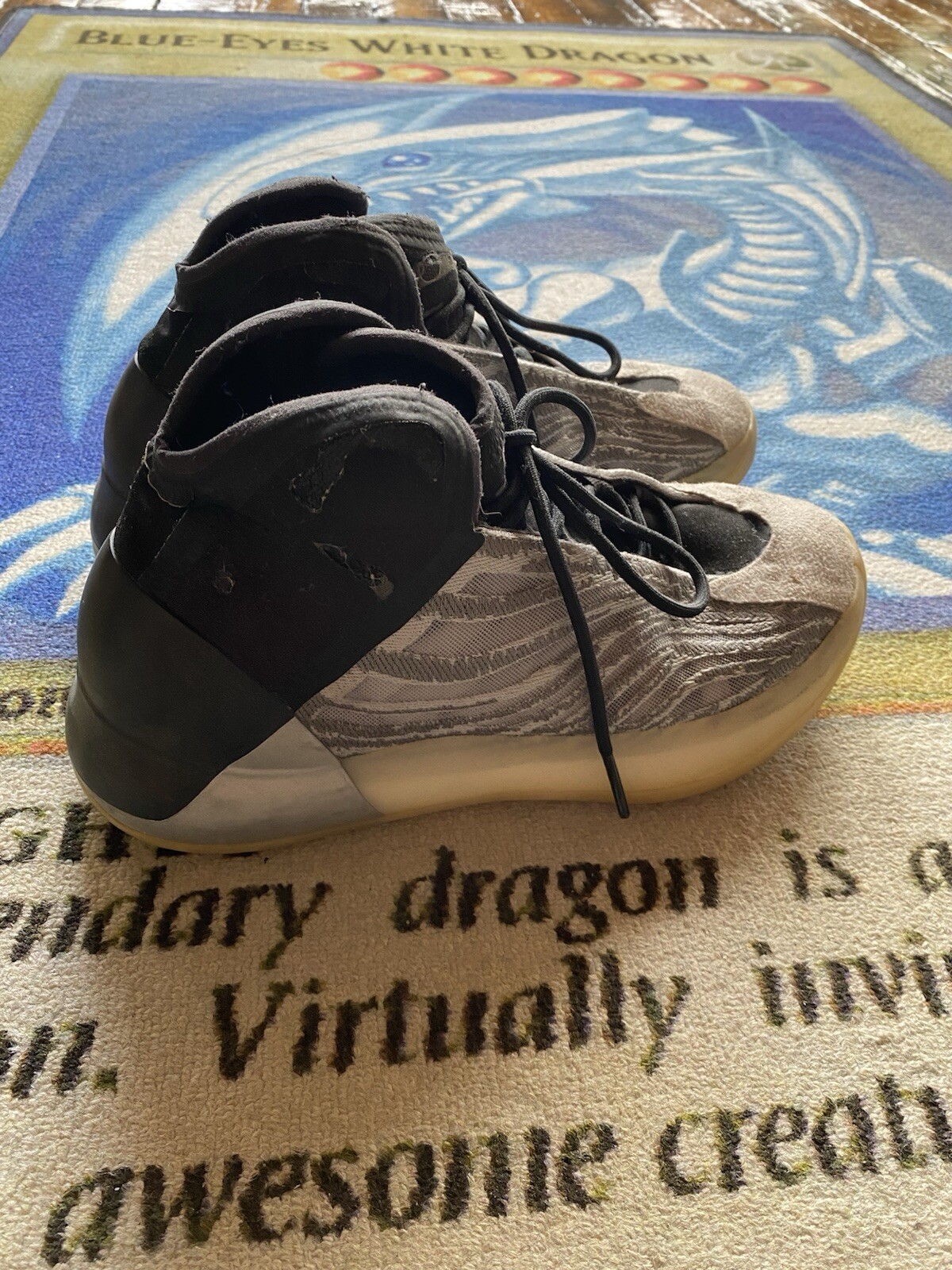 Adidas Yeezy Boost QNTM BSKTBL Quantum Basketball Grey Mens Size 10 Sneakers