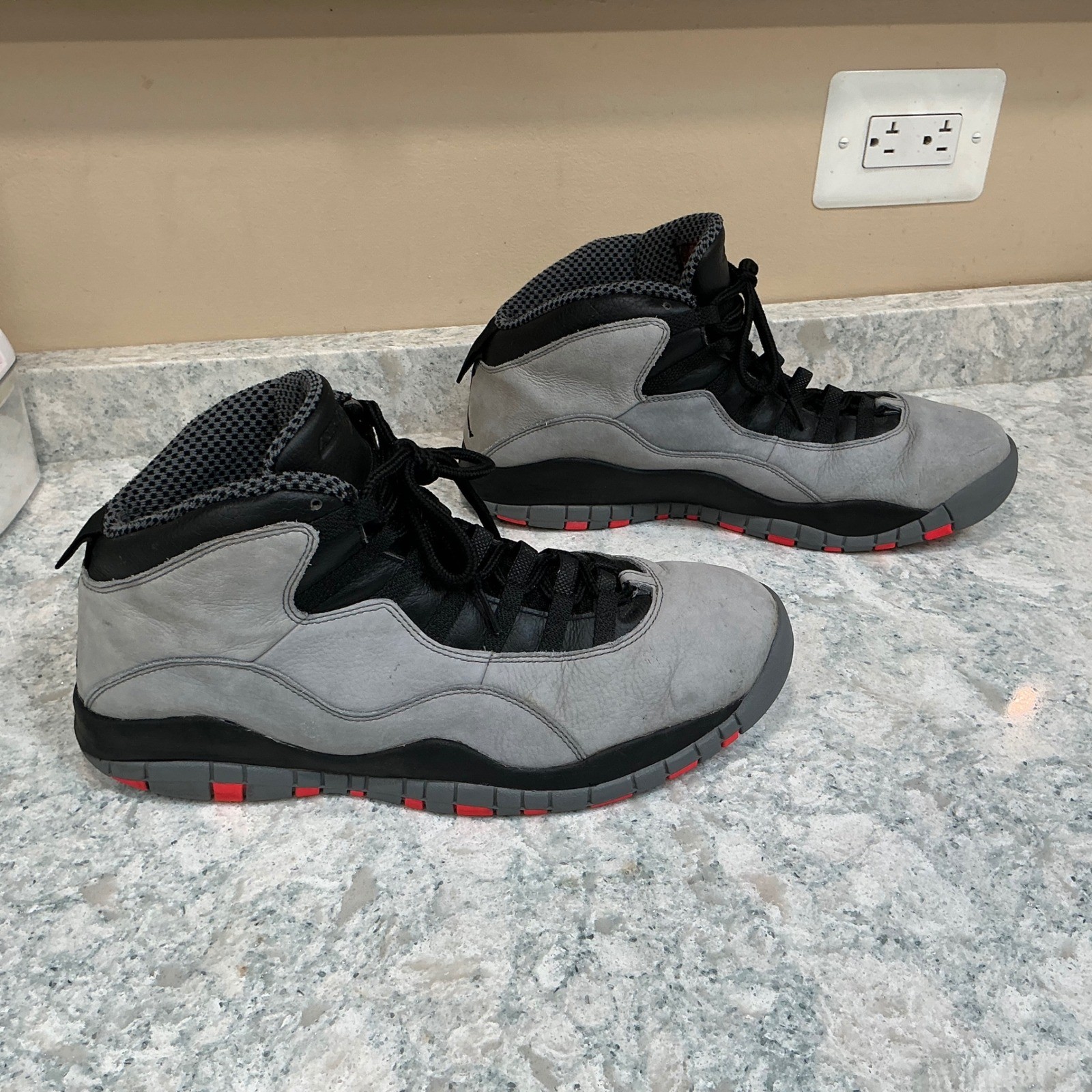 Jordan Shoes Air Jordan 10 Retro 14 Cool Grey Infrared Black 310805-023 Mens