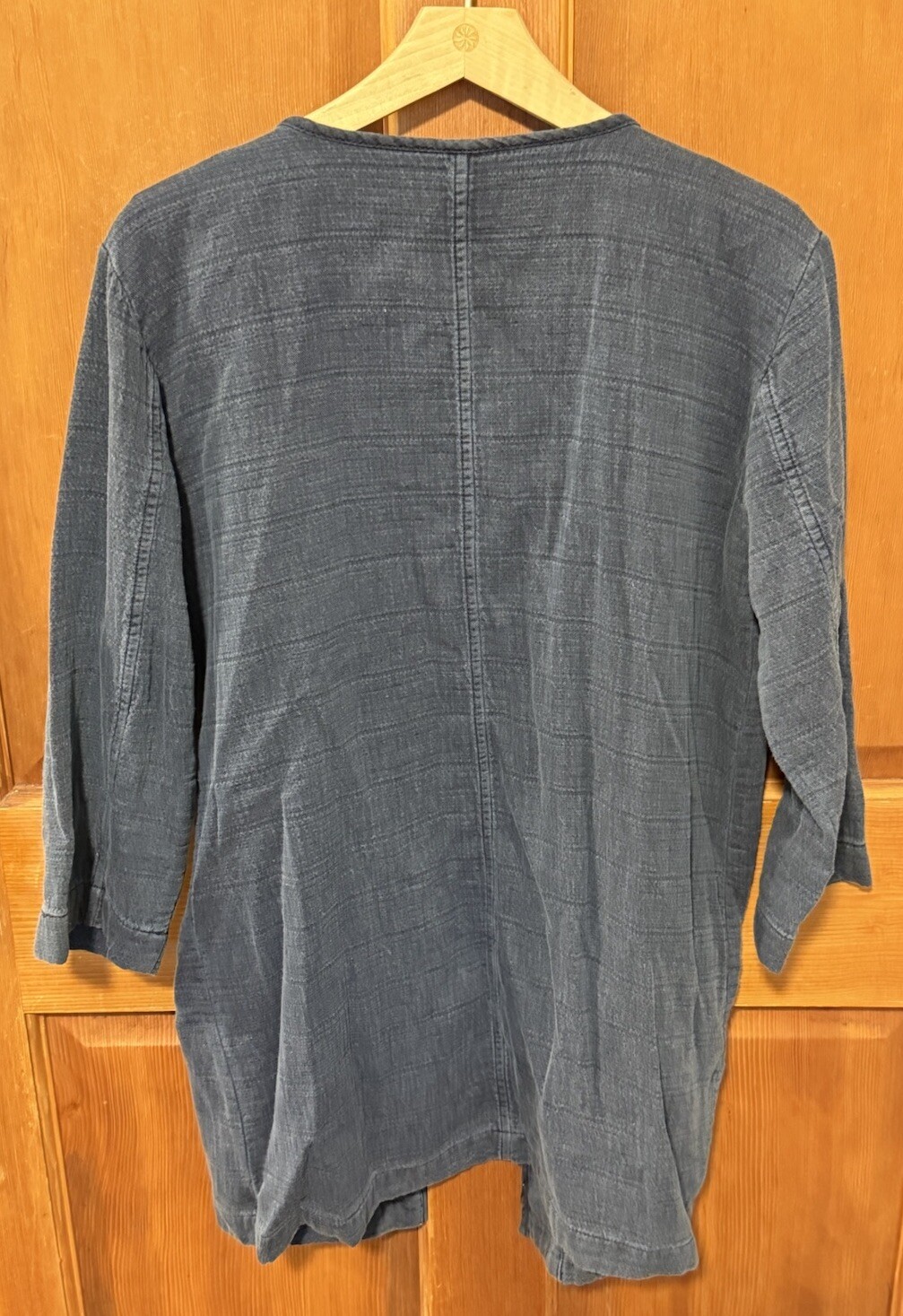 The Fisher Project Eileen Fisher Indigo Blue Light Barn Coat Chore Jacket Small