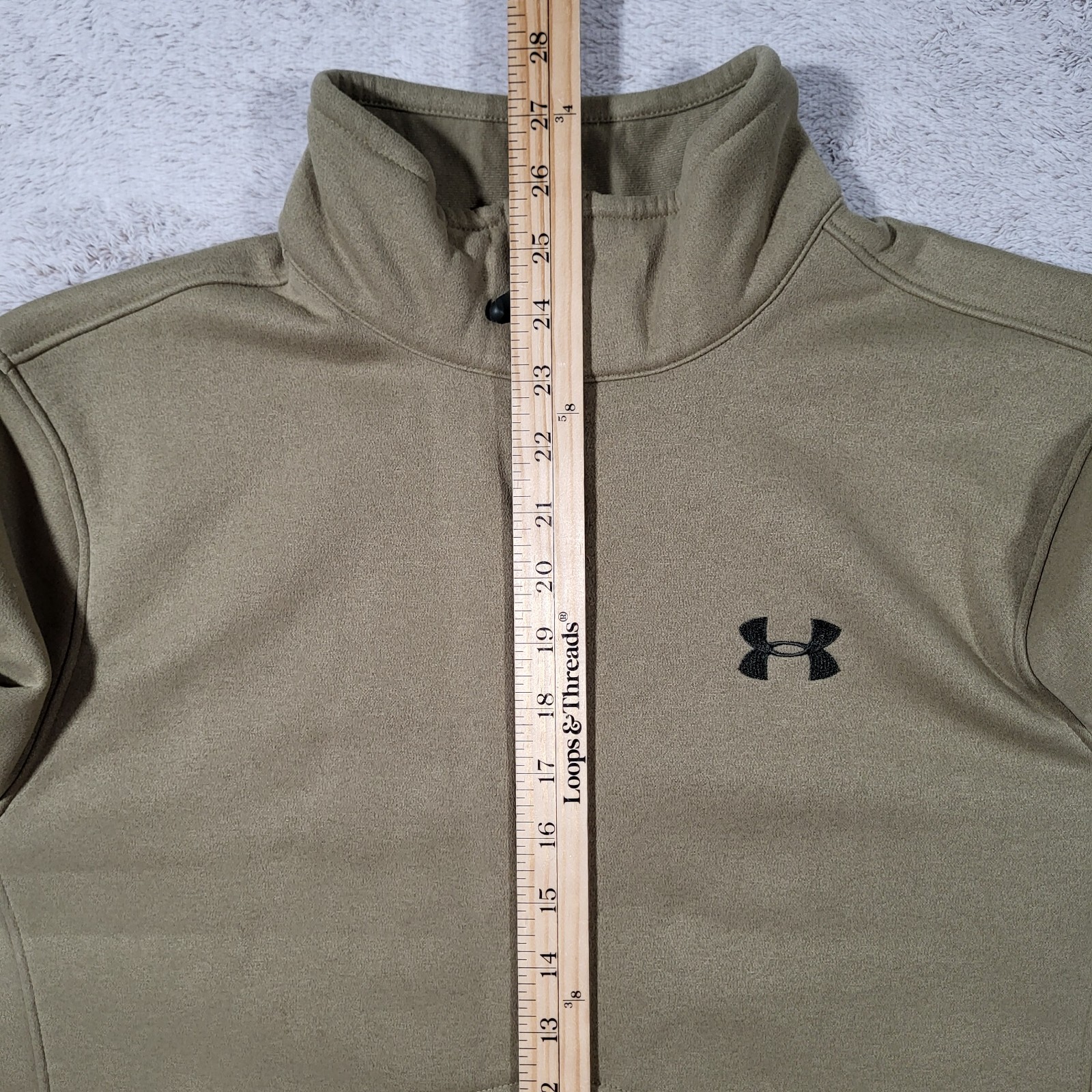 Under Armour Porter 3-in-1 Jacket Mens S Green Outdoor Fleece Lined Soft Shell