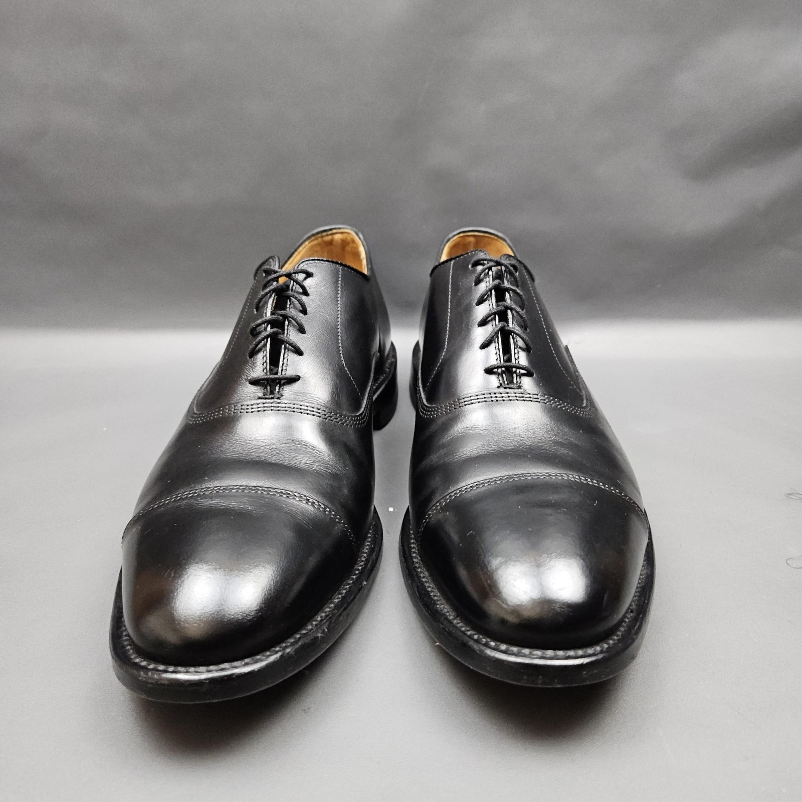 Allen Edmonds Park Avenue Cap Toe Oxford Mens Size 11 D Black Leather Dress Shoe