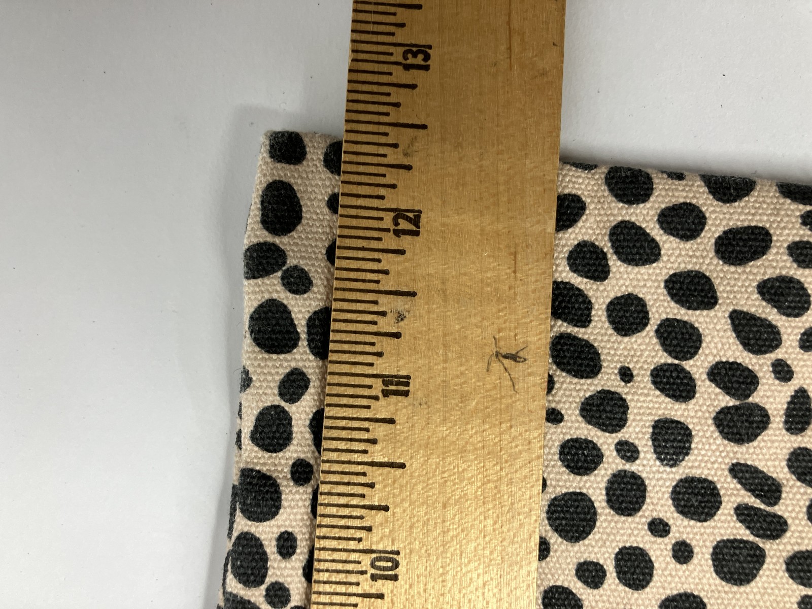Kate Spade New York Leopard Print Cotton Canvas Tote Bag Beige Black Open Top