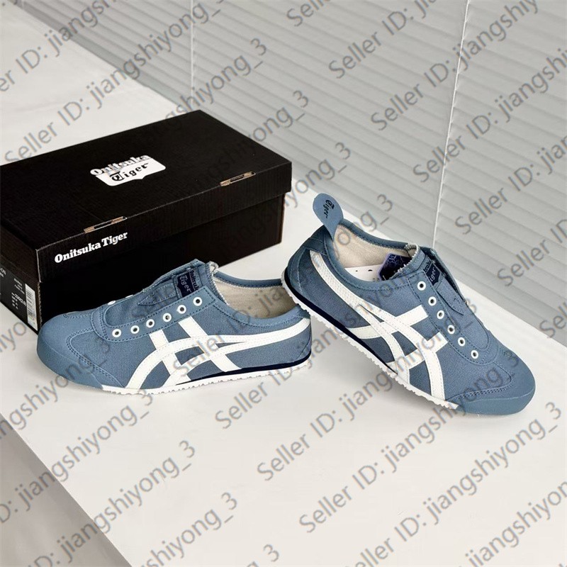 Vintage Onitsuka Tiger MEXICO 66 Mens Womens Slip-on Blue/White D3KON-5601