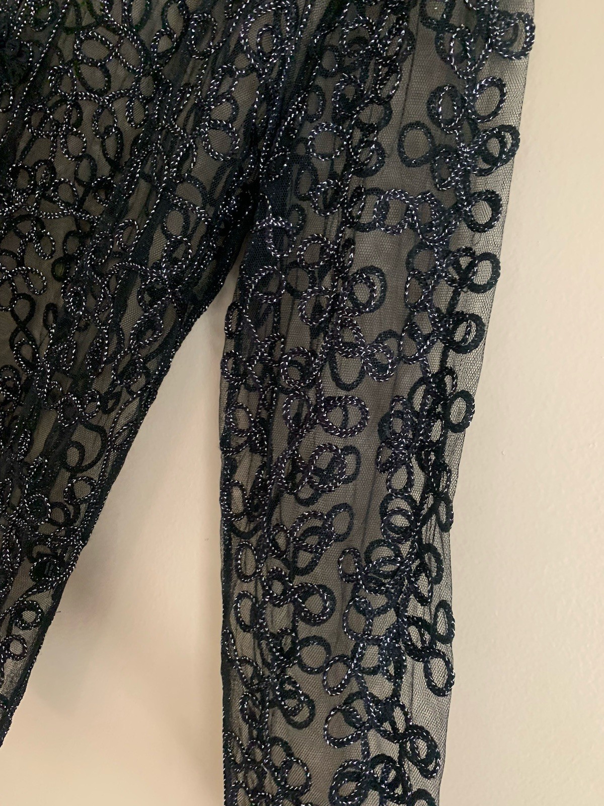 Princess Cruises Black Metallic Sheer Brocade Dinner Jacket Womens XXL NEW