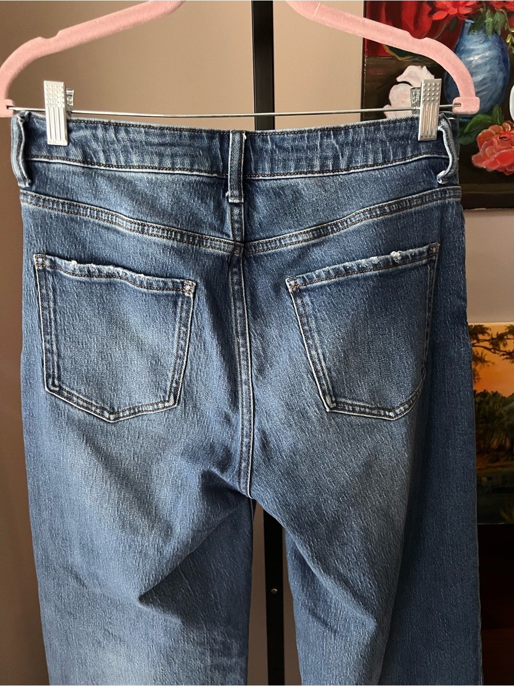 Quince relaxed Classic High-Rise Straight Leg Jeans – Light Blue