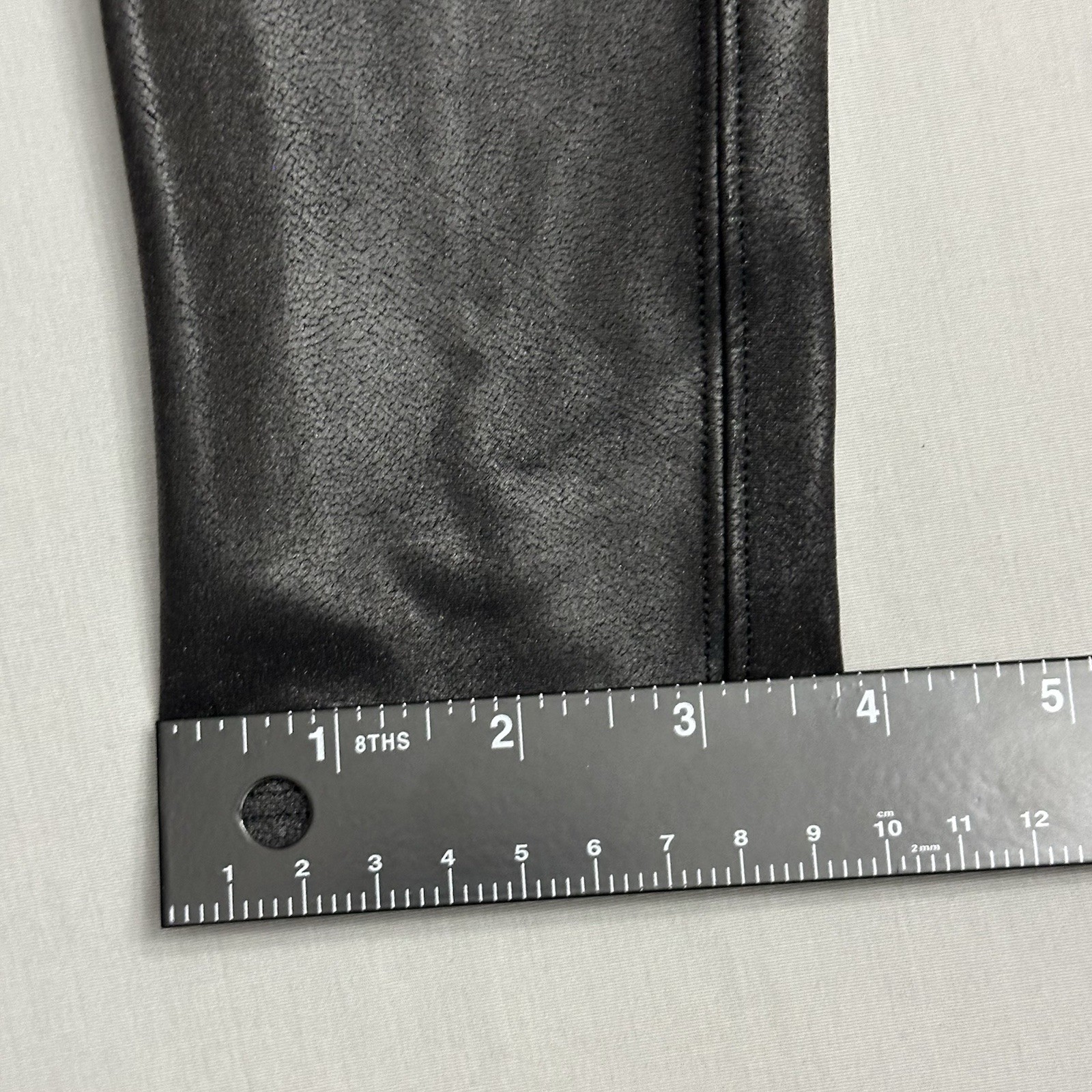 Spanx Faux Leather Legging Women Medium M Black Stretch Pull On Nylon Ladies New