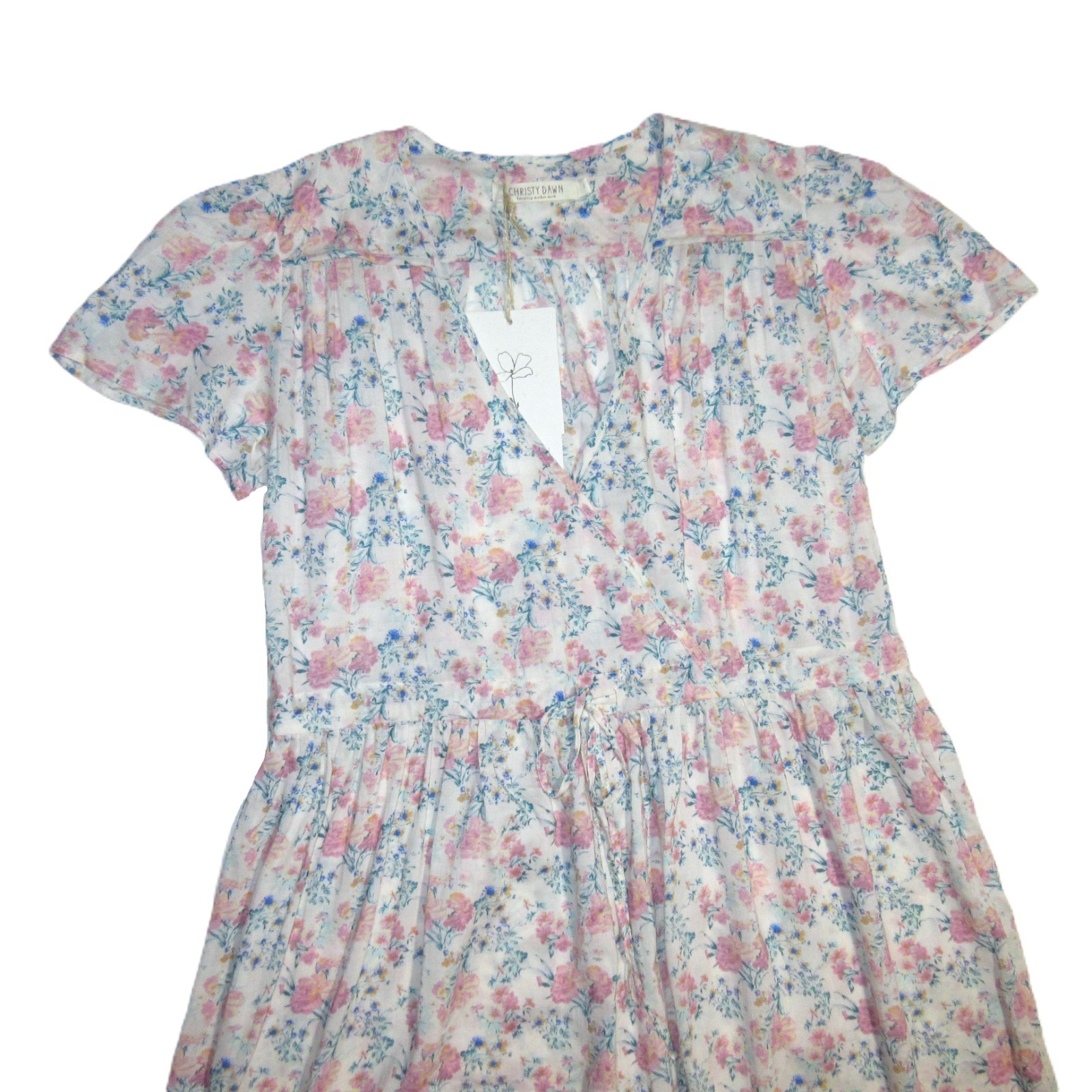 NWT Christy Dawn The Dawn in Carnation Blossom Lightweight Midi Dress S $198