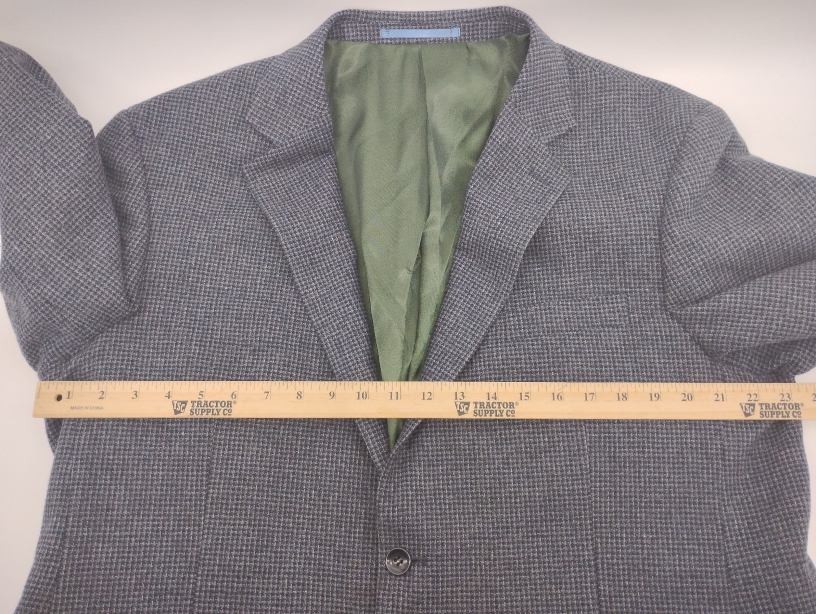 Charles Tyrwhitt Blue Hounds Tooth Blazer 46 R Classic Fit