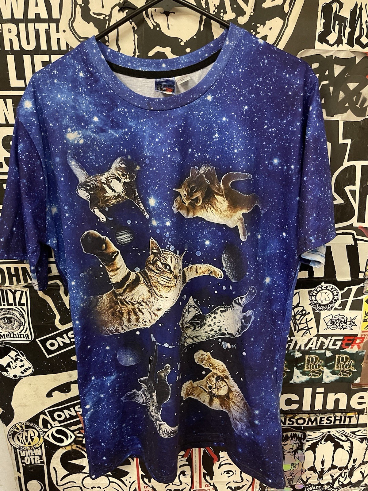Space cat all over print tee Size US MEDIUM #catsofinstagram