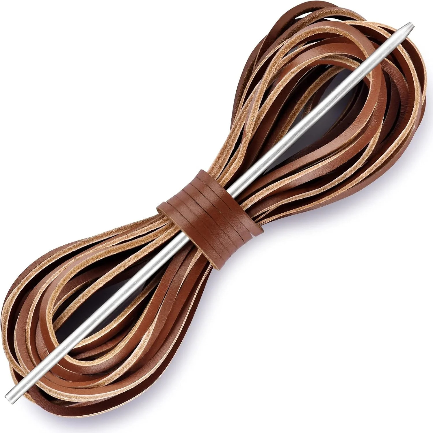Leather Shoelace Boot Lace Boat Shoe Lacing Kit – 72 Inches Long 3.2mm (1/8″) Wi