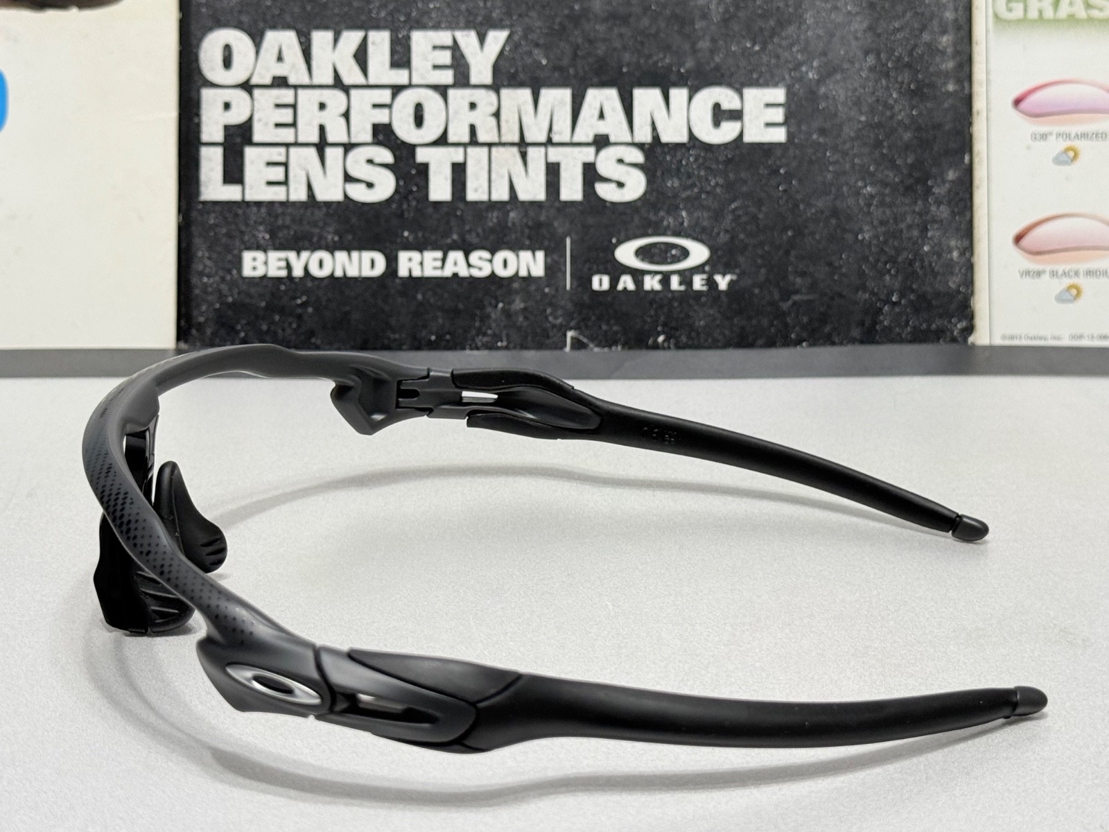 Oakley Radar EV Path High Resolution Carbon w/ Satin Silver Icons SKU# 9208-D338