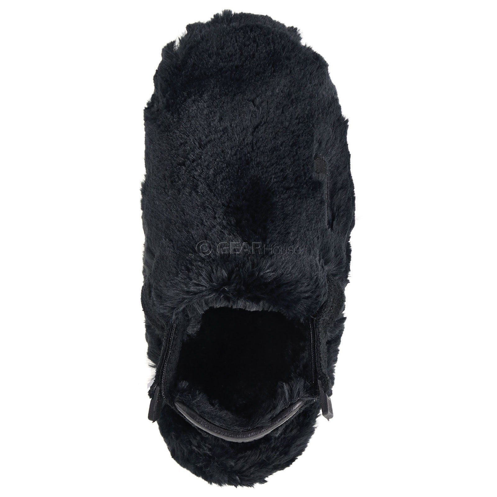 Nike Calm Womens Fuzzy Mules Slipper Sandals Faux Fur Black, Pick Size