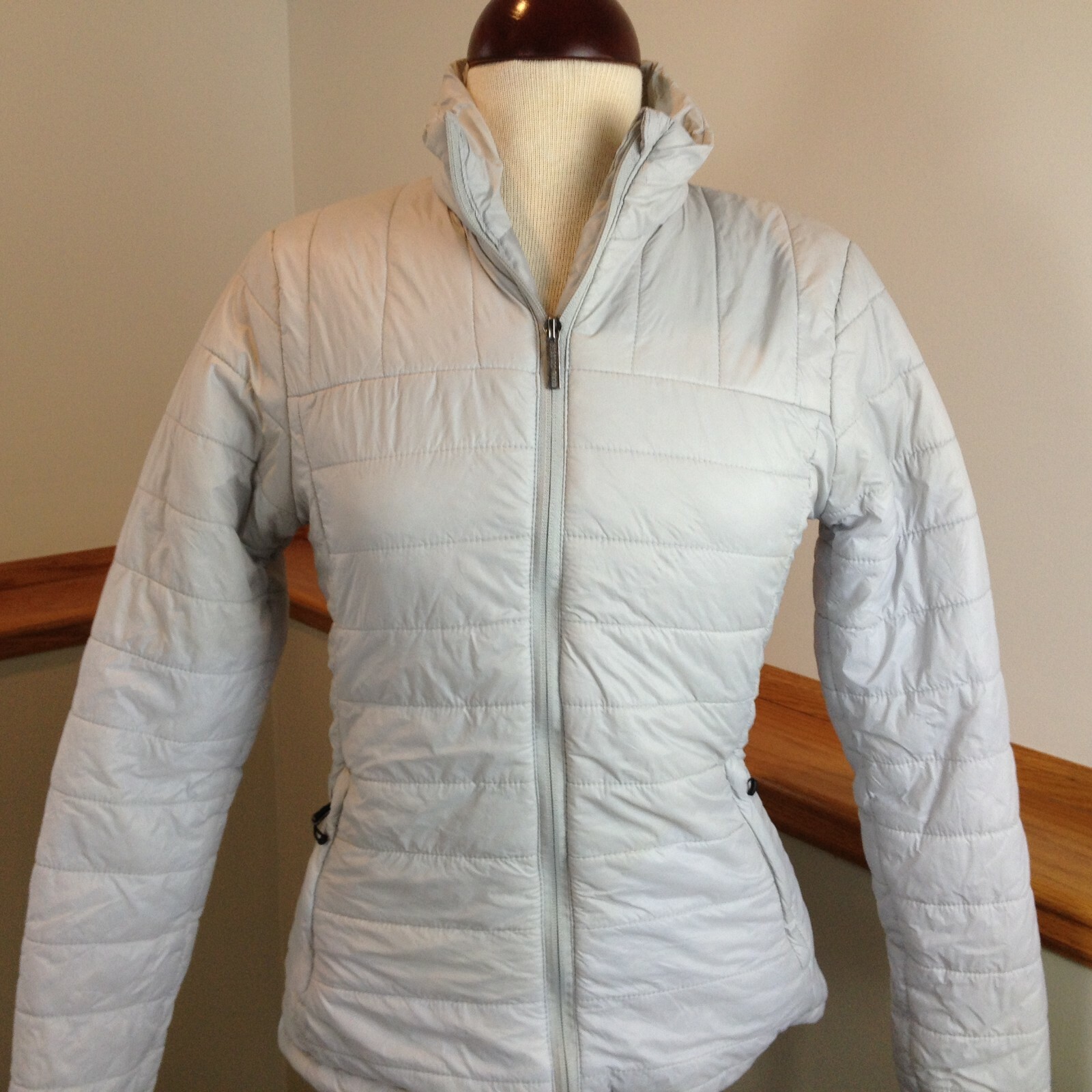 FREEDOM TRAIL BY KYODAN Full Zip Mock Neck Gray Quilted Puffer Jacket Women’s S