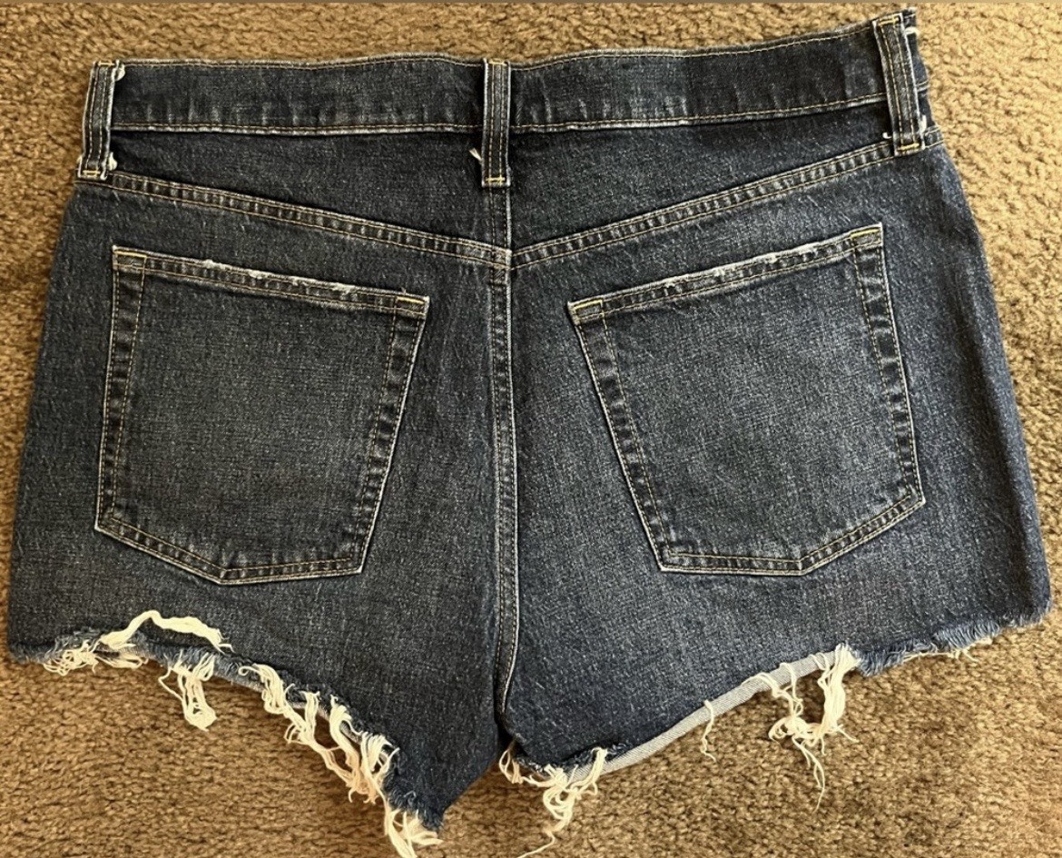 Gap Cheeky Short High Rise Cut Off Jean Shorts Size 14 Wore Twice